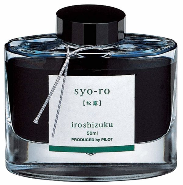 Pilot Iroshizuku Fountain Pen Ink - 50 ml Bottle - Syo-ro Pine Tree Dew (Gray Turquoise) (japan import)