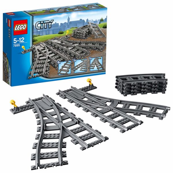 LEGO City Switch Train Tracks Building Blocks for Kids 5 to 12 Years 7895