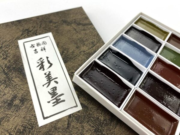 Kissho Paint for Japanese Painting Horn Face Aya Ayami Ink 20 Colors Set