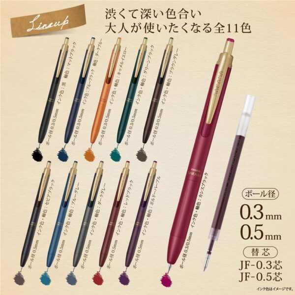 Zebra Gel Ballpoint Pen Sarasa Grand 0.5mm - Image 4