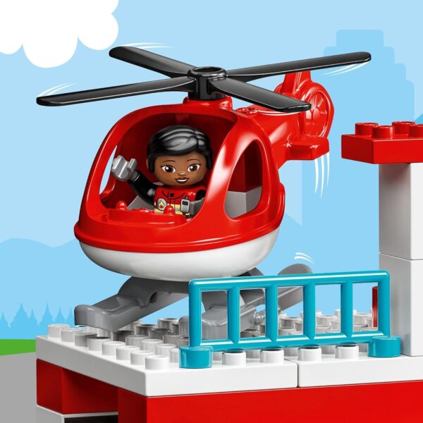 LEGO Duplo 10970 Duplo Town Toy Blocks Presents Infants Baby Firefighting Helicopter Boys Girls 2+ - Image 2